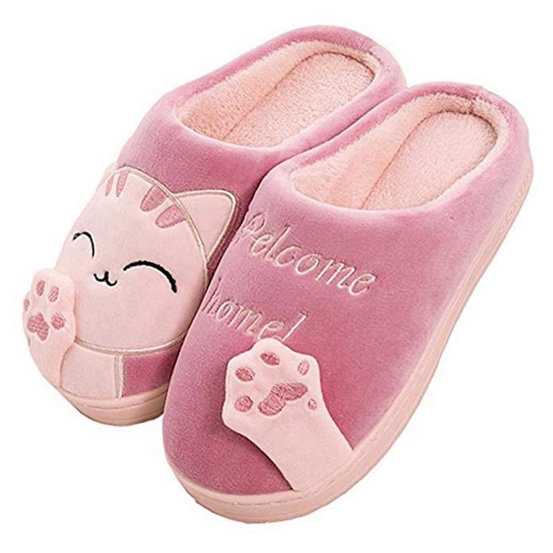Cartoon Cat Slippers GreatmyPet Rosy Red 40-41 