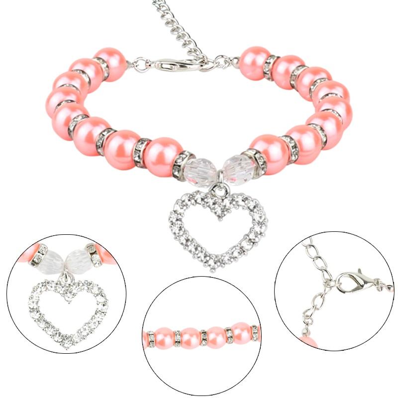 Cat Collar Heart Pendant. Unique. Dog Accessories GreatmyPet Light Pink L 