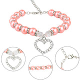 Cat Collar Heart Pendant. Unique. Dog Accessories GreatmyPet Light Pink L 
