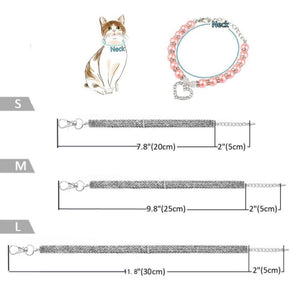 Cat Collar Heart Pendant. Unique. Dog Accessories GreatmyPet 