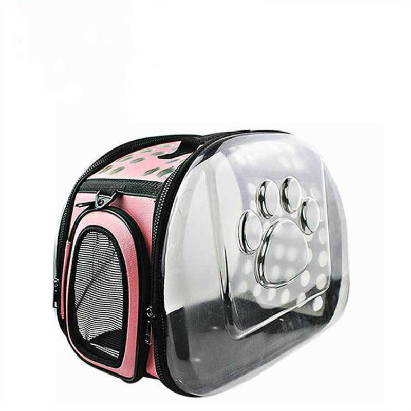 Travel In Style With This Soft & Transparent Pet Carrier - Perfect