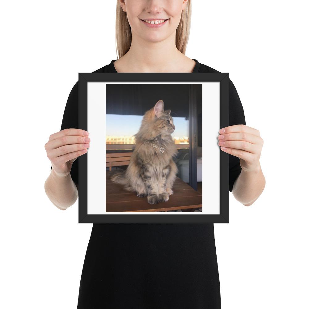 Custom Photo - Pet Framed poster GreatmyPet Black 12×12