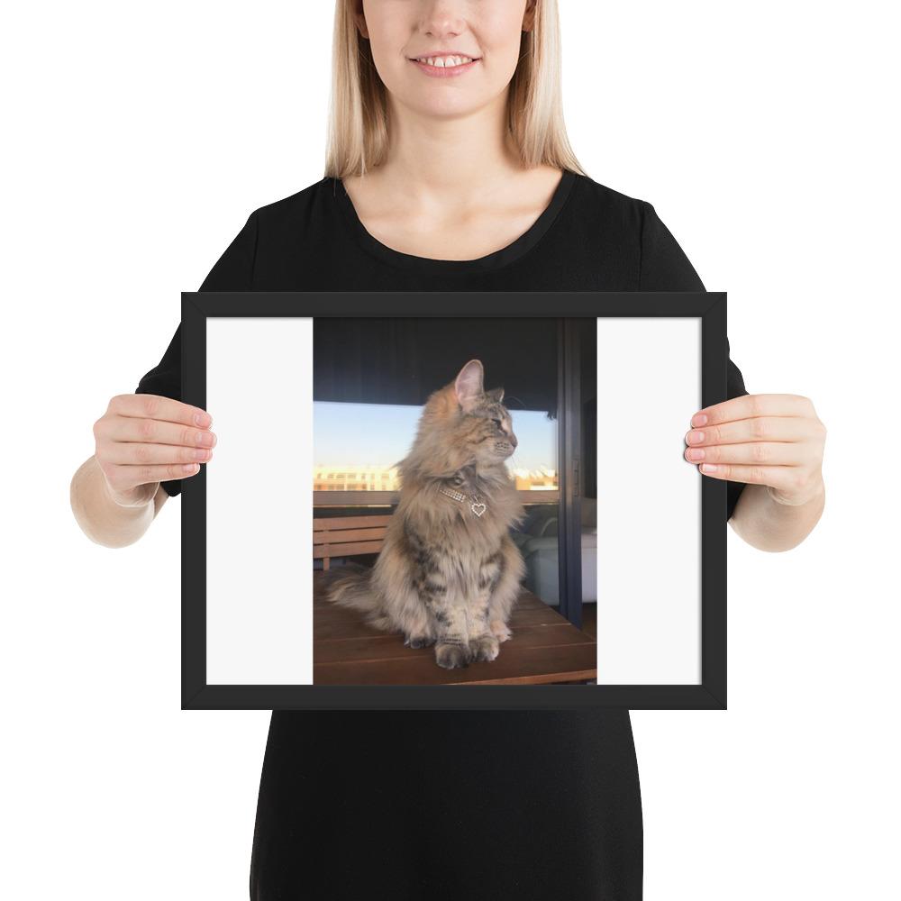 Custom Photo - Pet Framed poster GreatmyPet Black 12×16