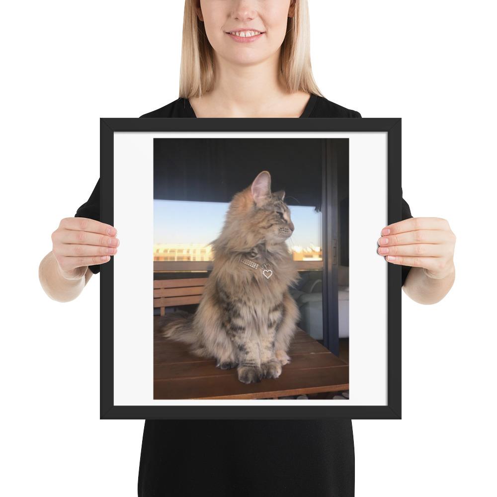 Custom Photo - Pet Framed poster GreatmyPet Black 16×16