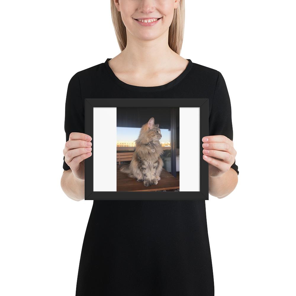 Custom Photo - Pet Framed poster GreatmyPet Black 8×10