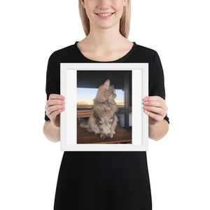Custom Photo - Pet Framed poster GreatmyPet White 10×10