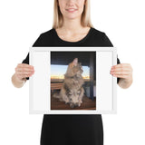 Custom Photo - Pet Framed poster GreatmyPet White 12×16