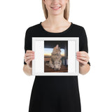 Custom Photo - Pet Framed poster GreatmyPet White 8×10