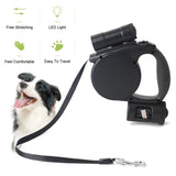 Dog leash with LED Flashlight + Bag Dispenser Dog Accessories GreatmyPet 