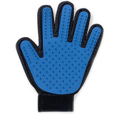 Pet Grooming Glove. Gentle, Efficient and Enhanced. GreatmyPet Blue-Right Hand 