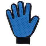 Pet Grooming Glove. Gentle, Efficient and Enhanced. GreatmyPet Blue-Left Hand 