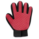 Pet Grooming Glove. Gentle, Efficient and Enhanced. GreatmyPet Red-Right Hand 