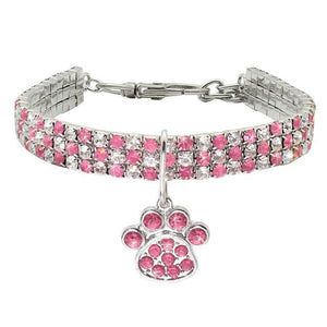 Pet Crystal Collar. One Of A Kind Collars GreatmyPet Pink Palm L 30CM China