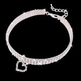 Pet Crystal Collar. One Of A Kind Collars GreatmyPet White Heart L 30CM China