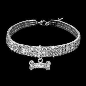 Pet Crystal Collar. One Of A Kind Collars GreatmyPet White Bone L 30CM China