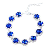 Choker Style Rhinestone Pearl Collar For Pet Pet Necklace GreatmyPet Gem Blue L 30CM Outside US