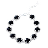 Choker Style Rhinestone Pearl Collar For Pet Pet Necklace GreatmyPet Gem Black L 30CM Outside US