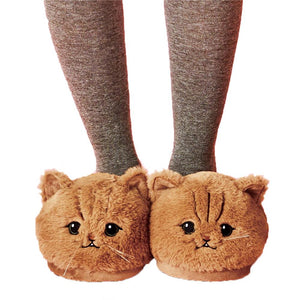 Lazy Cozy Cat Slippers Cat Lovers GreatmyPet Round Eyes 12 