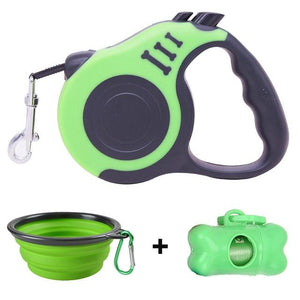 LuckyLeash-Leash with Built-in Water Bottle GreatmyPet Green 5 M 