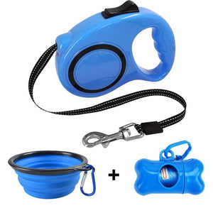 LuckyLeash-Leash with Built-in Water Bottle GreatmyPet Blue 2 5 M 