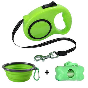 LuckyLeash-Leash with Built-in Water Bottle GreatmyPet Green 2 5 M 