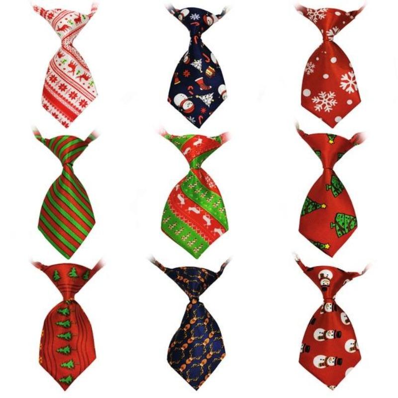 Fashionable And Trendy Dog Neck Ties Dog Accessories GreatmyPet Mix Xmas Colors 50 Pcs 