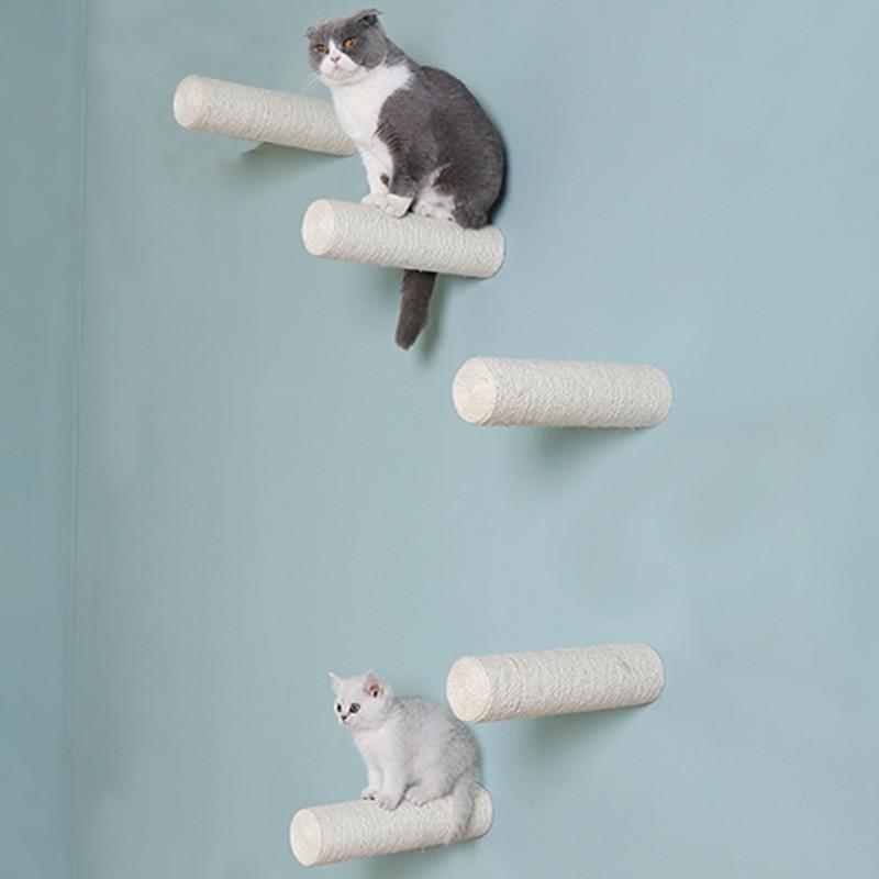 Wall-Mounted Sisal Scratching Post Cat Lovers GreatmyPet 