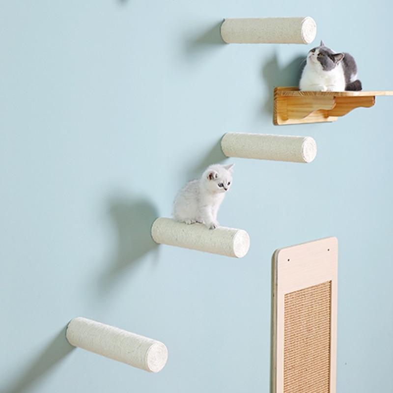 Wall-Mounted Sisal Scratching Post Cat Lovers GreatmyPet 