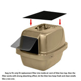 4 Carbon Filter For Cat Litter Box Litter Boxes GreatmyPet 