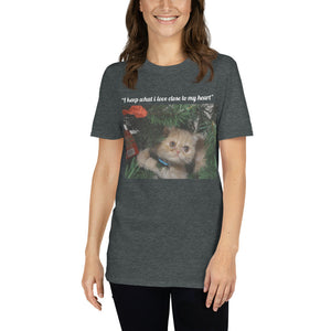 Custom Photo - Pet Short-Sleeve Unisex T Shirt GreatmyPet Dark Heather XL 