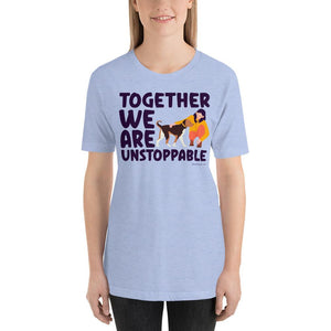 Together we are T-Shirt GreatmyPet Heather Blue S 