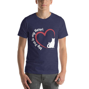 My Pet is my Hero T-Shirt GreatmyPet Heather Midnight Navy XS 