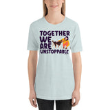 Together we are T-Shirt GreatmyPet Heather Prism Ice Blue XS 