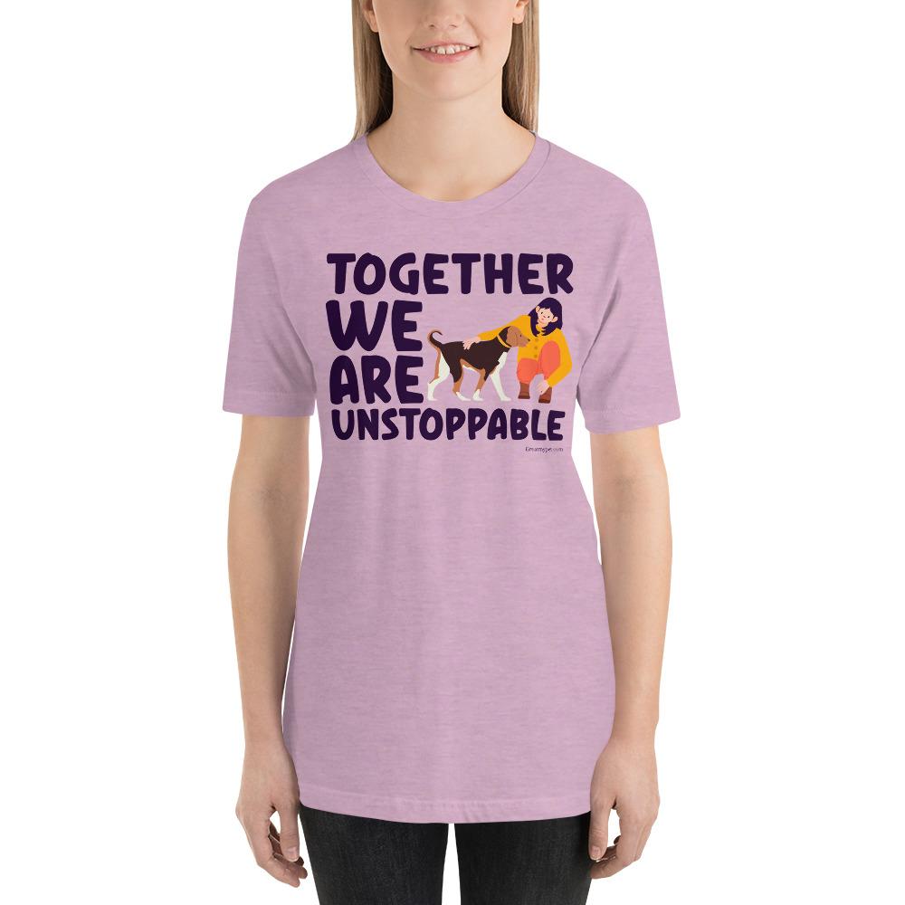 Together we are T-Shirt GreatmyPet Heather Prism Lilac XS 