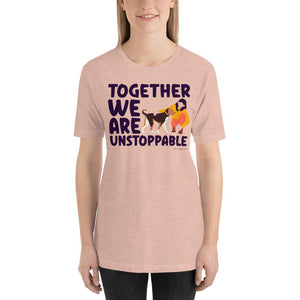 Together we are T-Shirt GreatmyPet Heather Prism Peach XS 