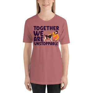Together we are T-Shirt GreatmyPet Mauve S 