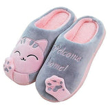 Cartoon Cat Slippers GreatmyPet Gray 44-45 